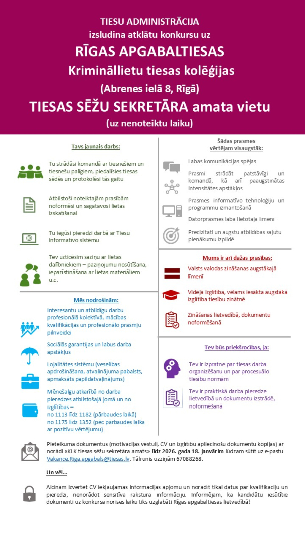 Attēlā attēlotas prasības pretendentam