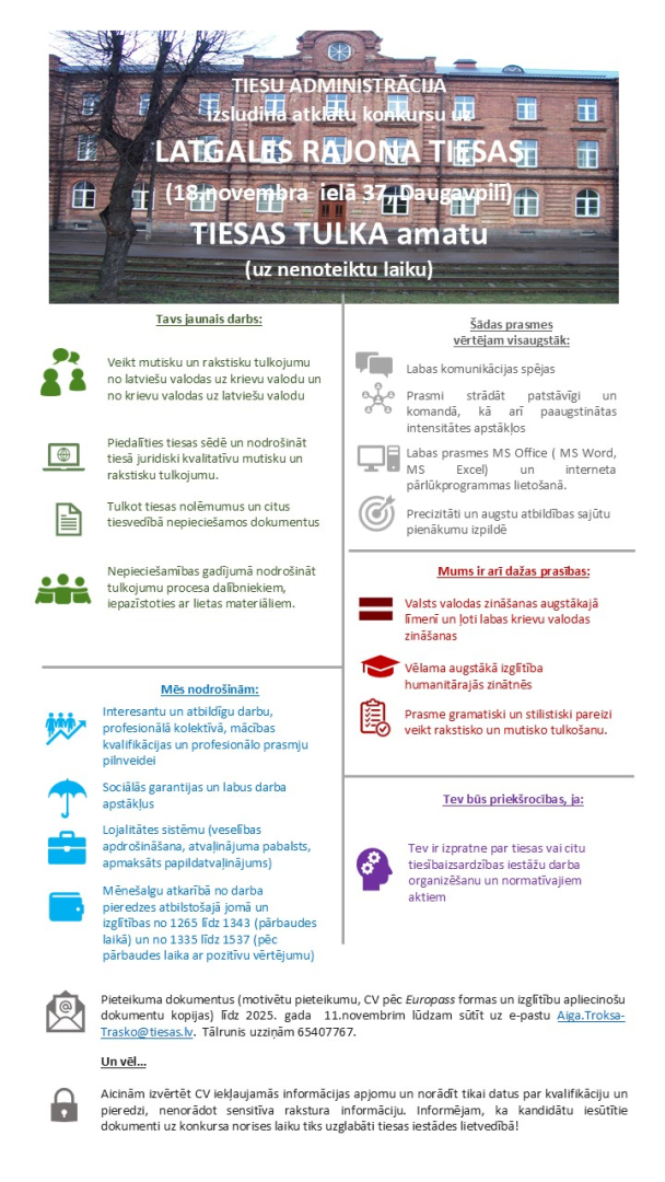 Attēlā attēlotas prasības pretendentam