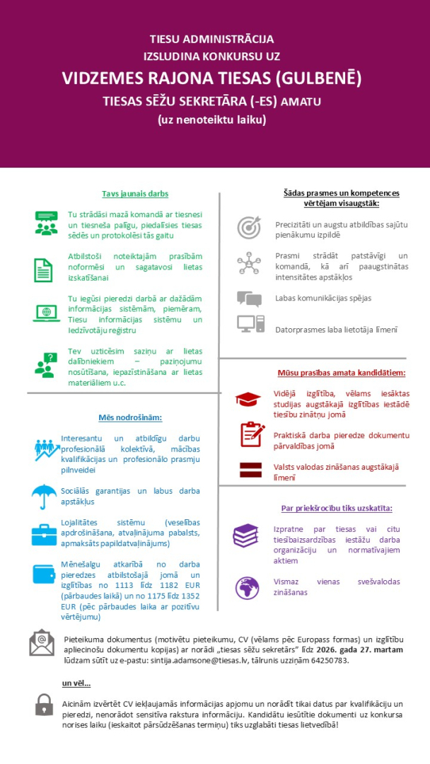 Attēlā attēlotas prasības pretendentam