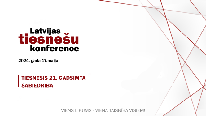 Attēlā redzams konferences ievada slaids