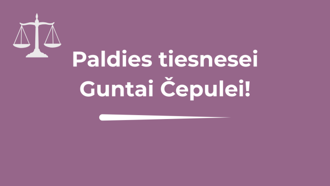 Pateicība tiesnesei