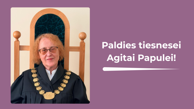 Attēlā tiesnese Papule