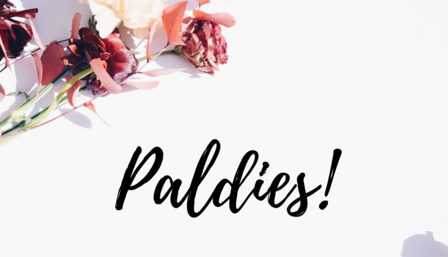 Attēlā redzama mākslinieciski noformēts vārds "Paldies"