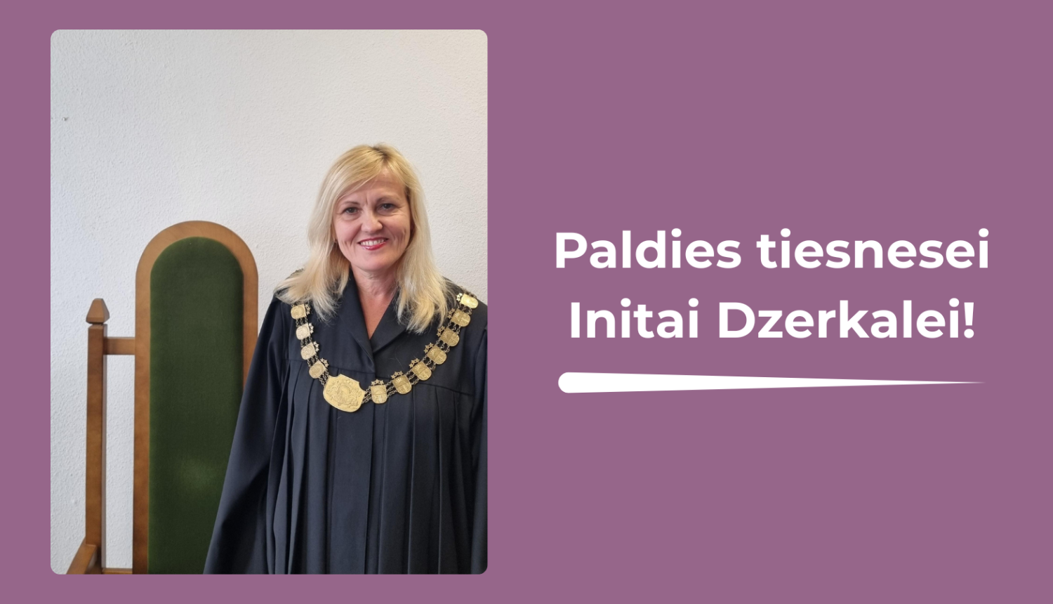 Tiesnese savā kabinetā