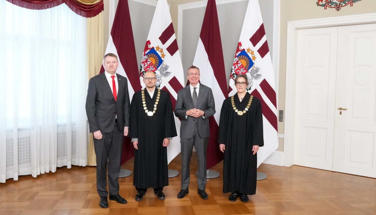 Attēlā redzami pasākuma dalībnieki