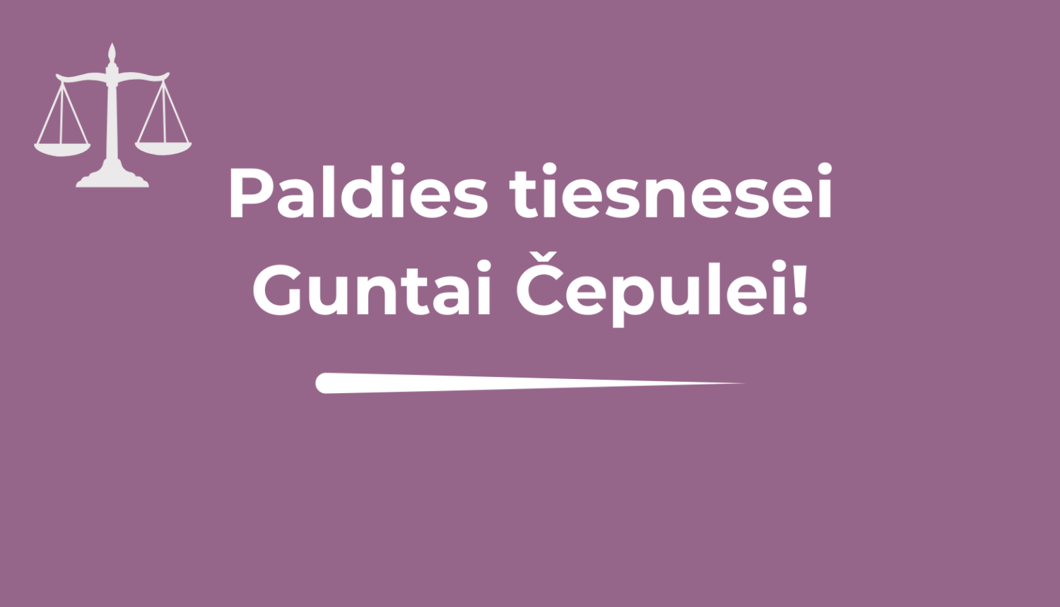 Pateicība tiesnesei