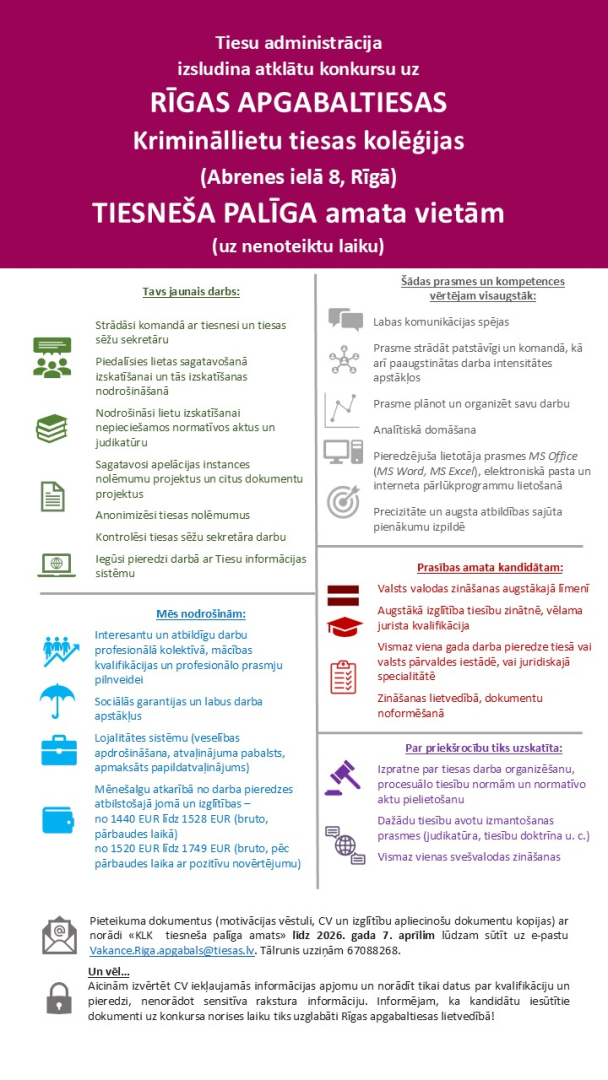 Attēlā attēlotas prasības pretendentam