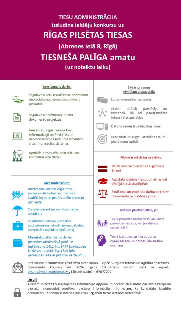 Attēlā attēlotas prasības pretendentam