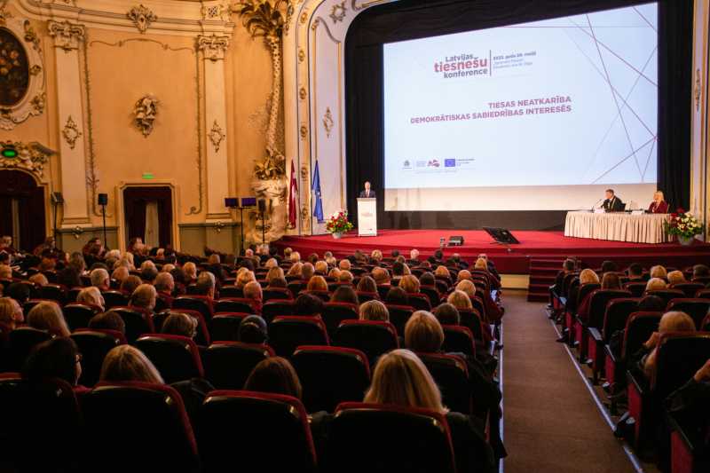 Latvijas tiesnešu konference “Tiesas neatkarība demokrātiskās sabiedrības interesēs”