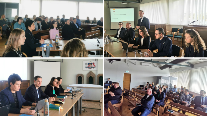 Attēlā redzami Rīgas tiesu apgabala tiesneši 