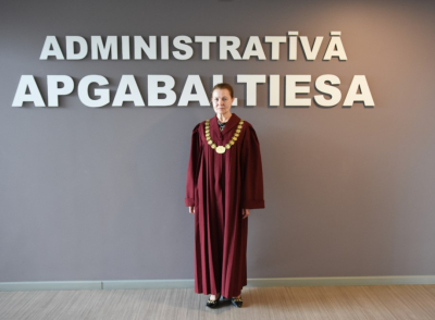 Attēlā redzama Administratīvās apgabaltiesas tiesnese Margarita Osmane