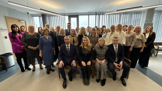 Attēlā redzami pasākuma dalībnieki