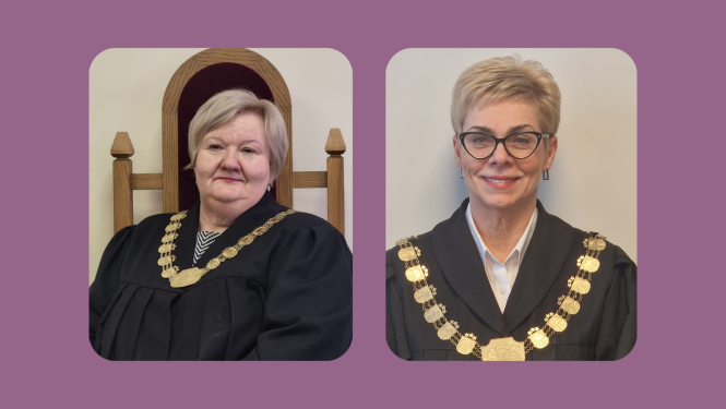 Attēlā 2 tiesneses