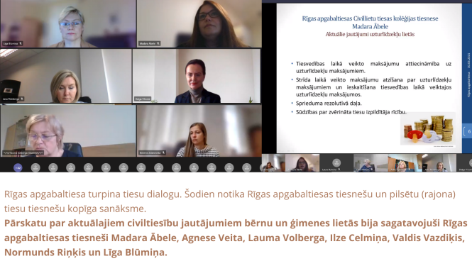 Attēlā attēlota Civiltiesību dienas apskats