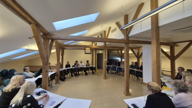 Attēlā redzams tiesnešu seminārs