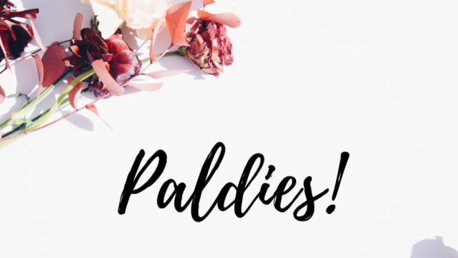 Attēlā redzama mākslinieciski noformēts vārds "Paldies"