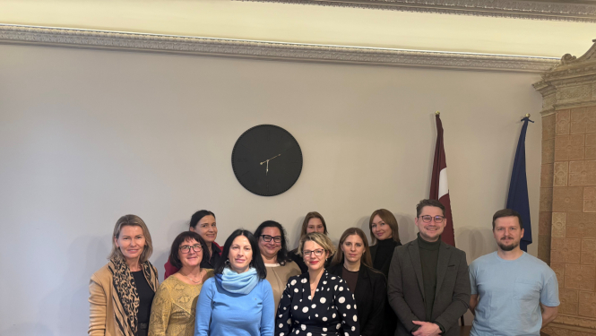 Attēlā redzami pasākuma dalībnieki