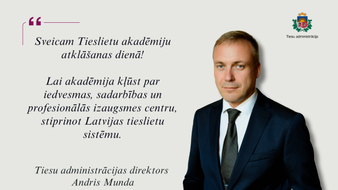 Attēlā redzams Tiesu administrācijas direktors Andris Munda