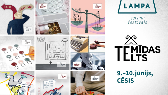 Attēlā ir vizuālais attainojums festivāla teltij