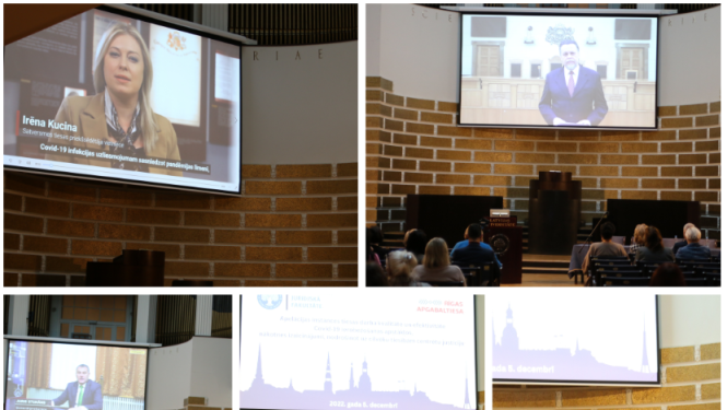 Attēlā redzama konferences norise