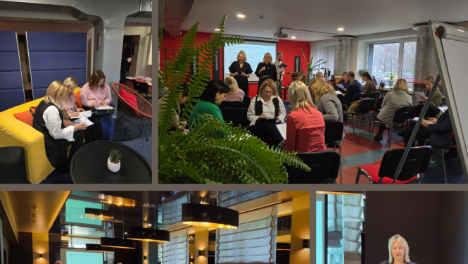 Attēlā konferenču zāle ar dalībniekiem