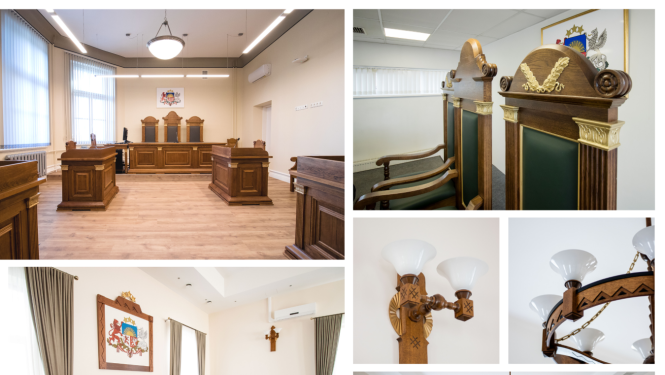 Attēlā redzamas atjaunotās mēbeles