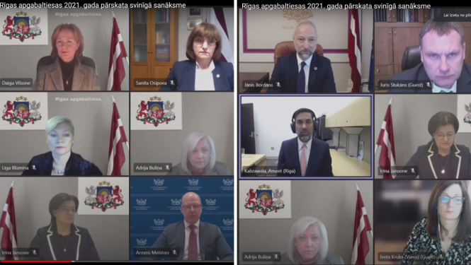 Rīgas apgabaltiesas dibināšanas 103. gadadienas, sanāksme