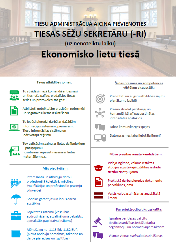 Pretendentiem jāpiesakās līdz 23.05.2025.