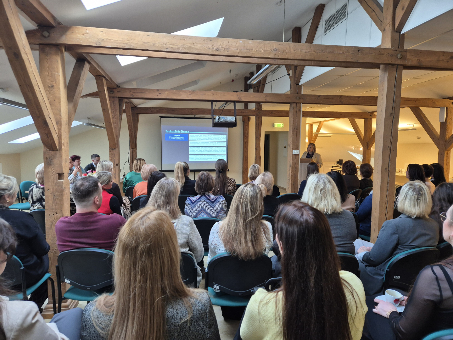 Attēlā redzama pasākuma norise