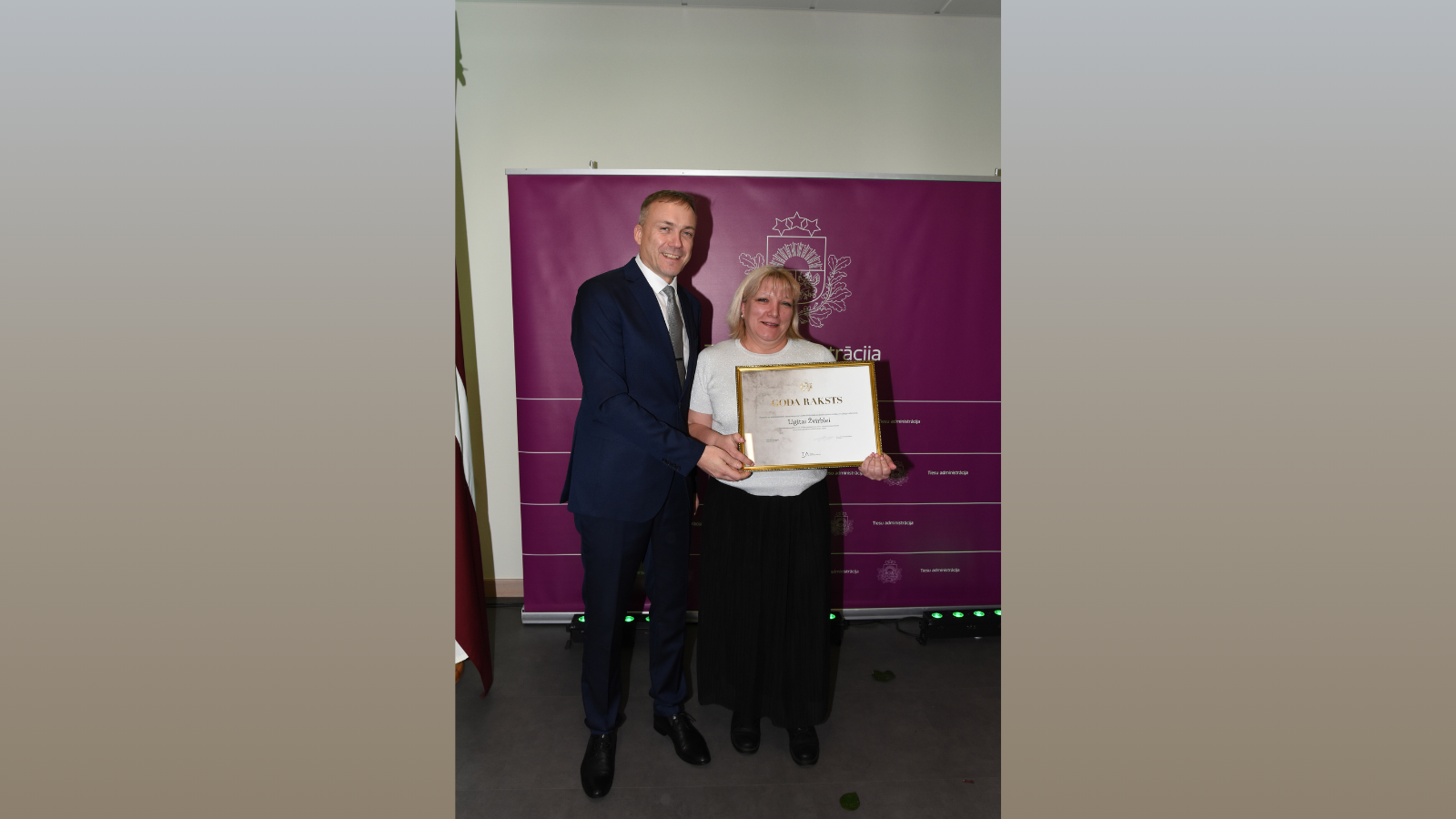 Attēlā redzama pasākuma norise