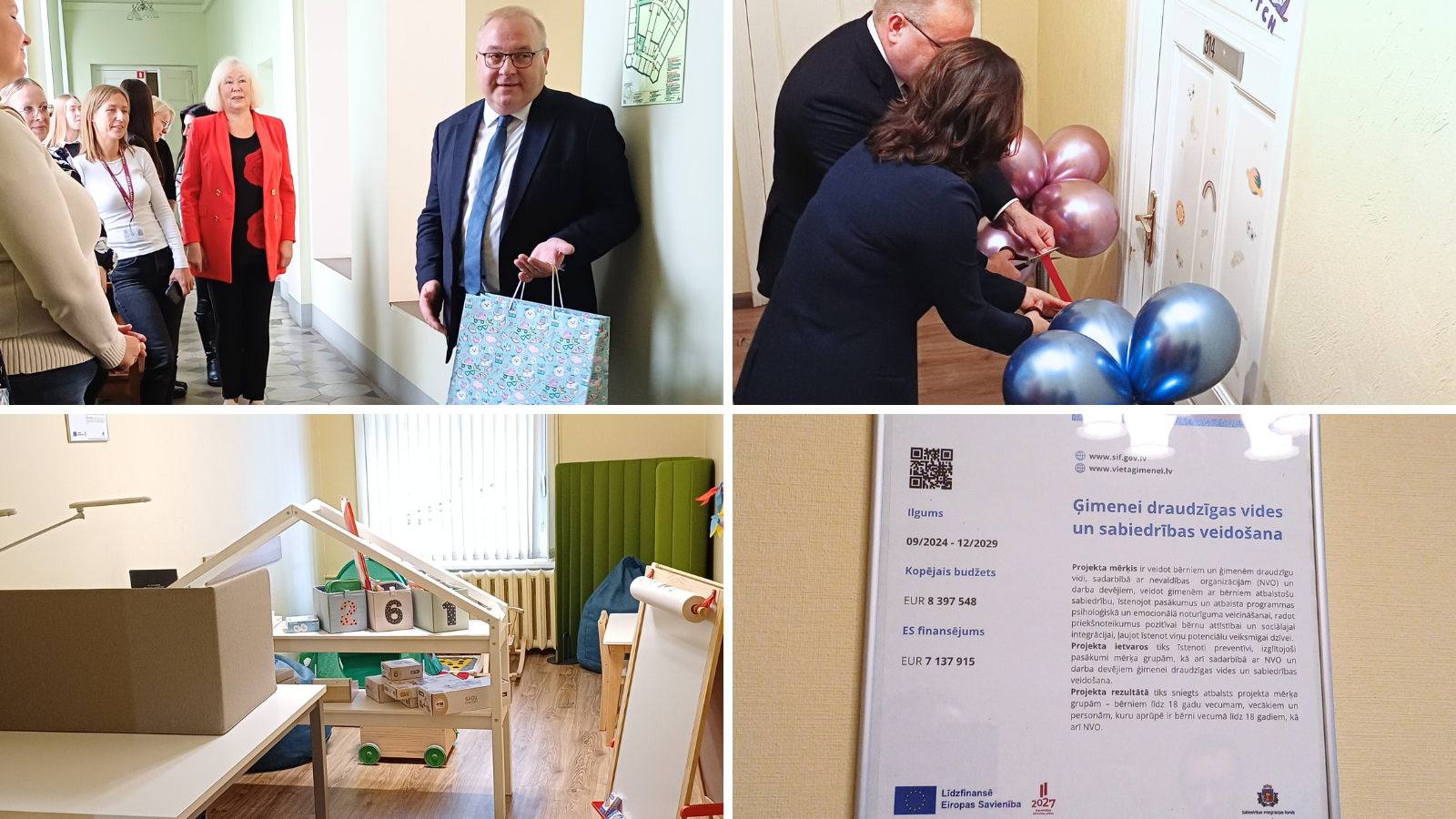 Attēlā redzama iekārtotā telpa