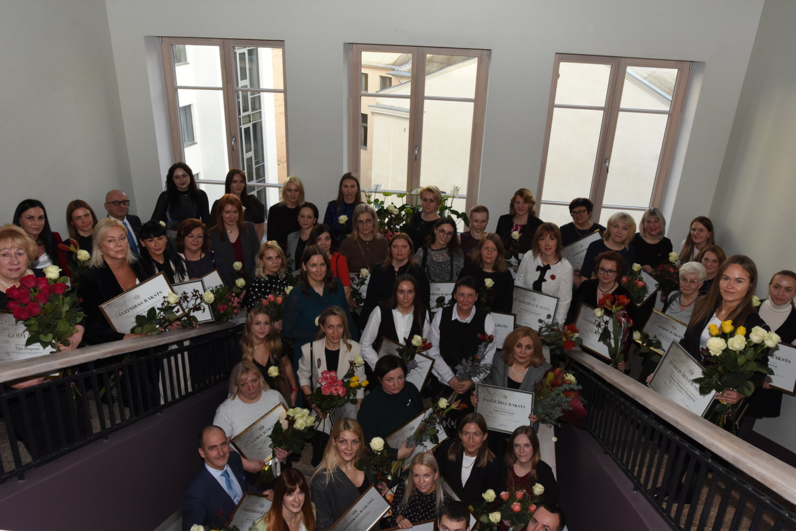 Attēlā redzami pasākuma dalībnieki