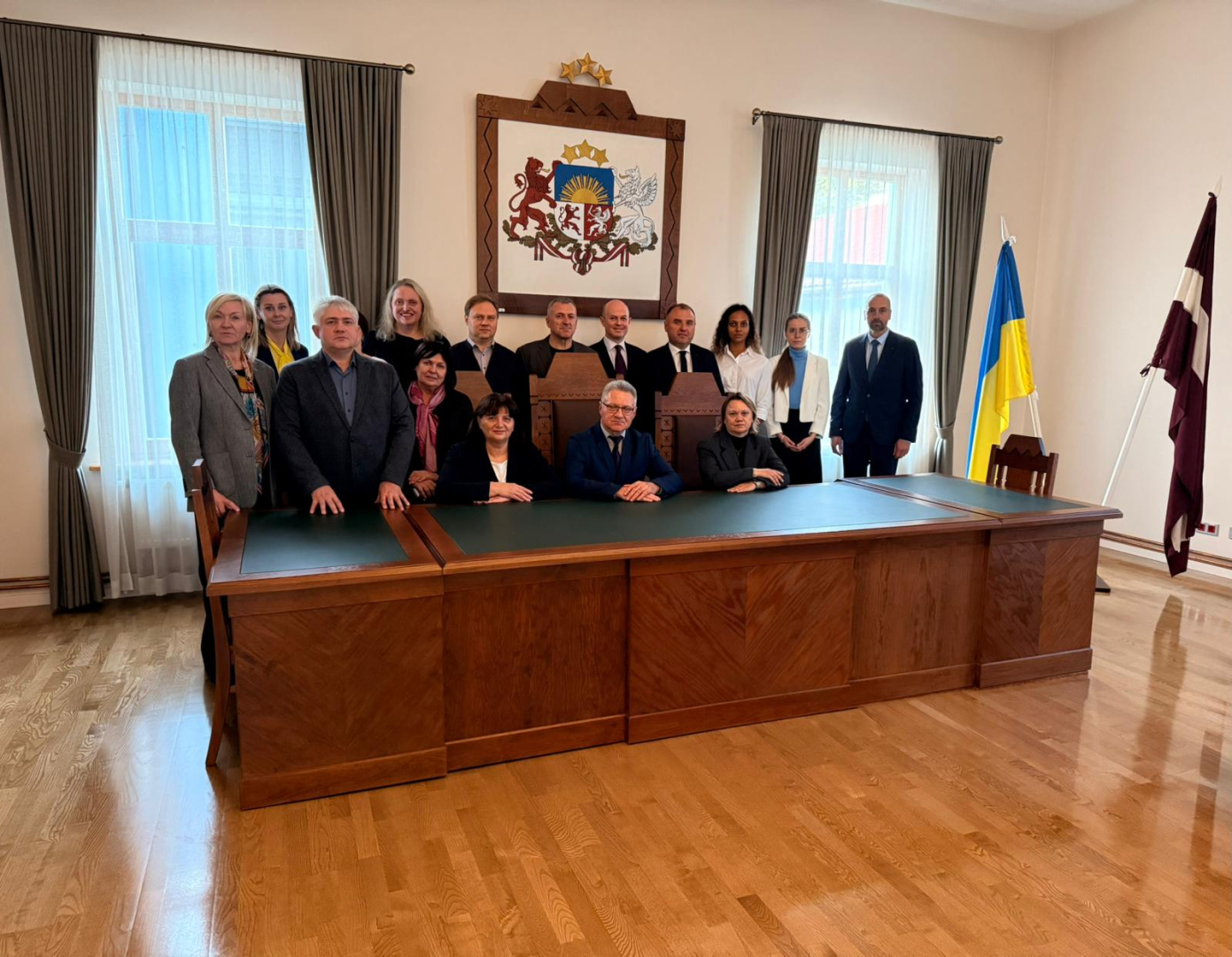 Attēlā redzami pasākuma dalībnieki