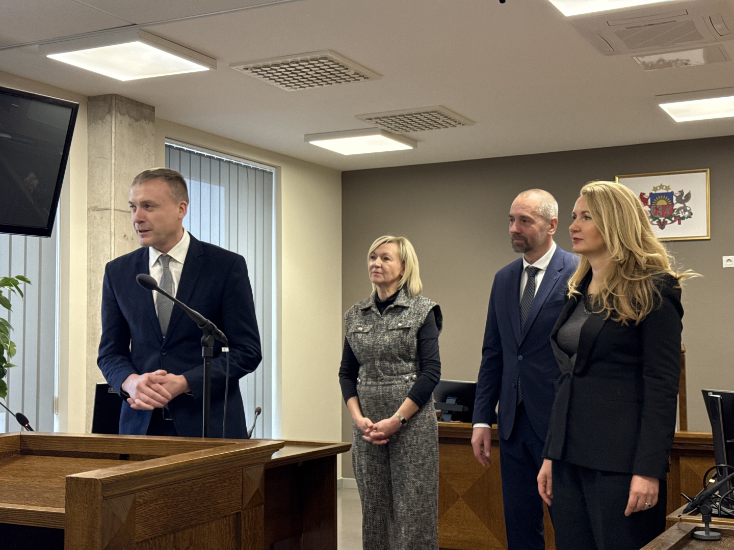 Attēlā redzami pasākuma dalībnieki