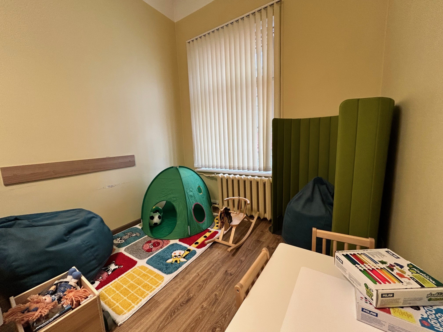 Attēlā redzama iekārtotā telpa