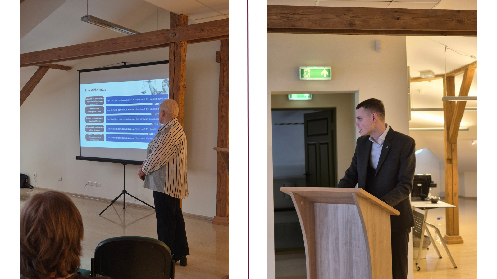 Attēlā redzami pasākuma vadītāji