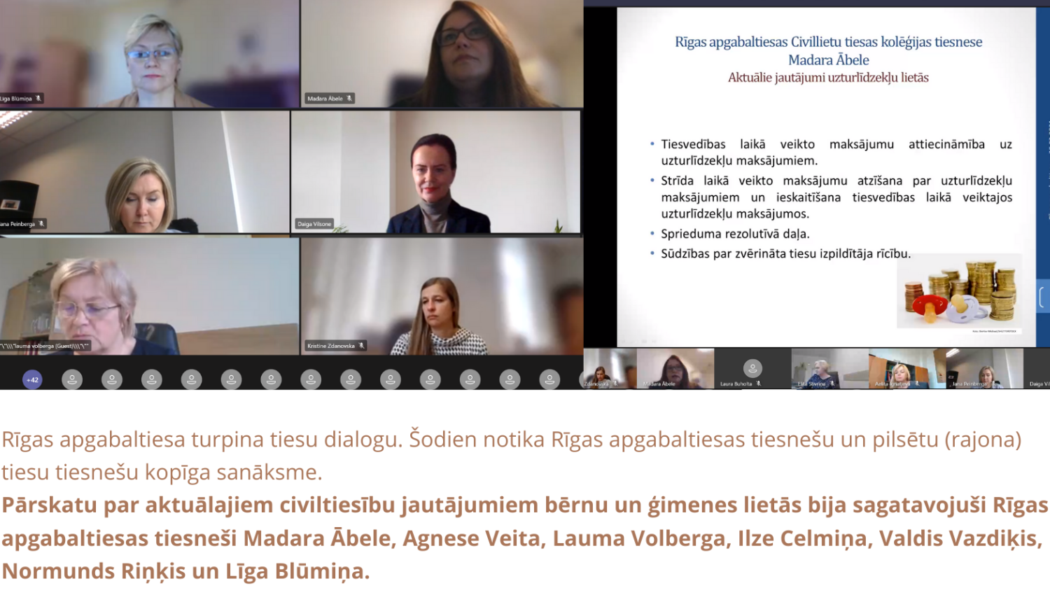 Attēlā attēlota Civiltiesību dienas apskats