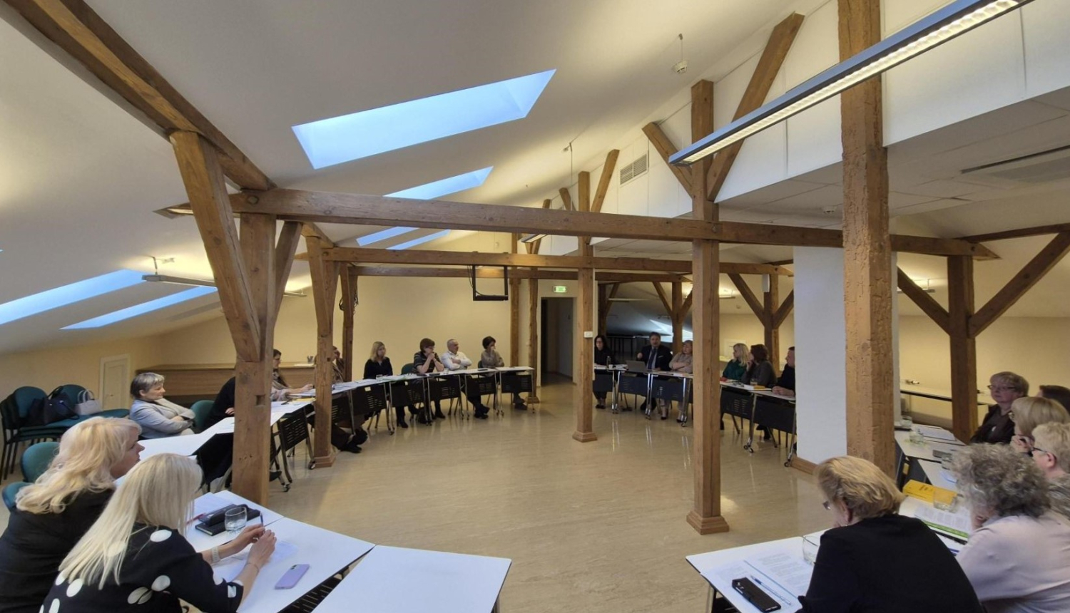 Attēlā redzams tiesnešu seminārs