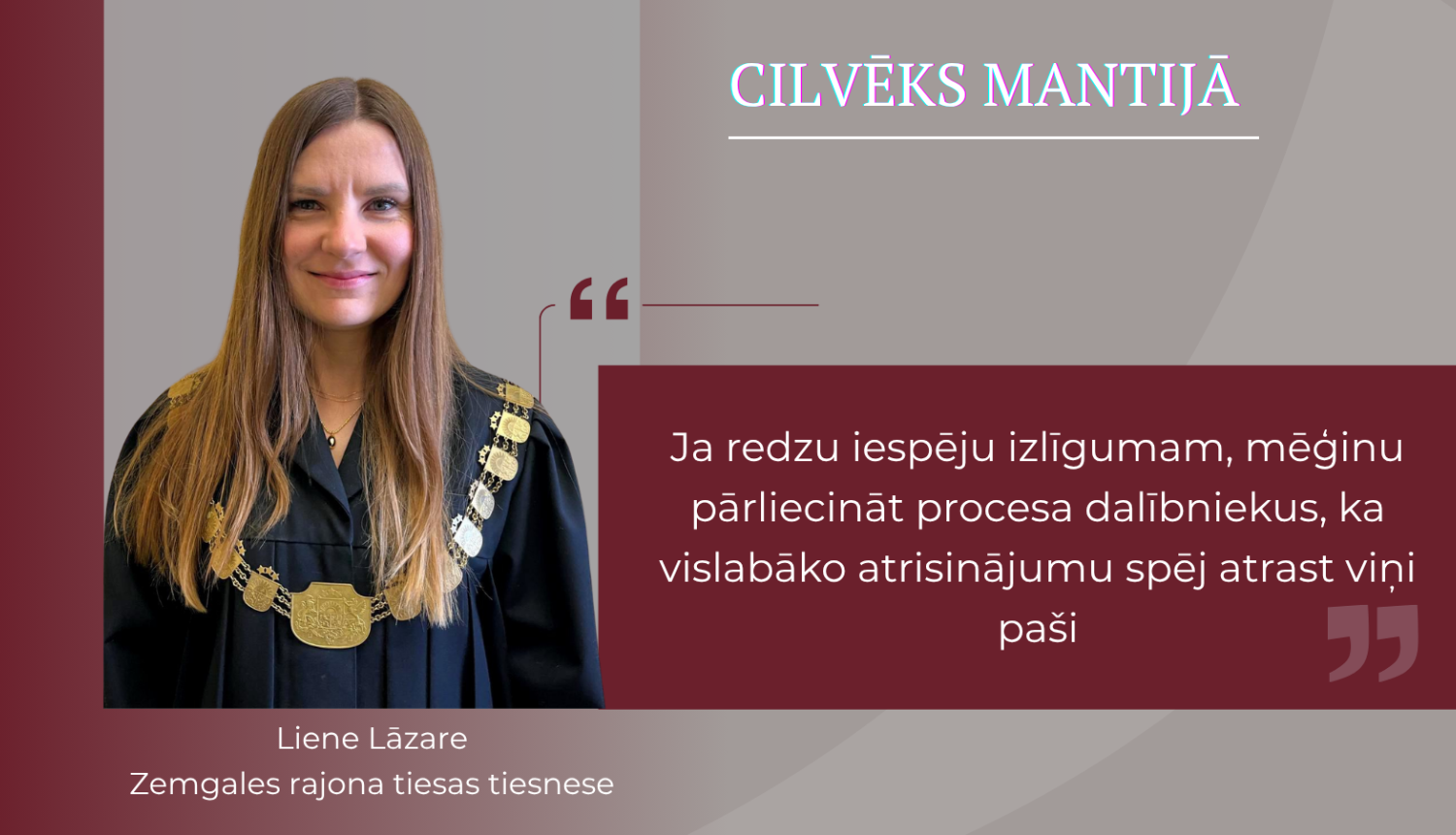 Tiesneses foto mantijā