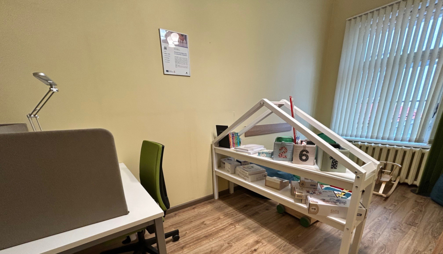 Attēlā redzama iekārtotā telpa