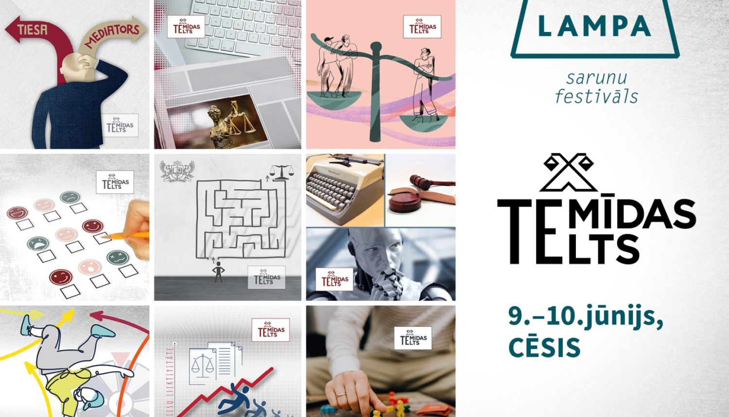 Attēlā ir vizuālais attainojums festivāla teltij