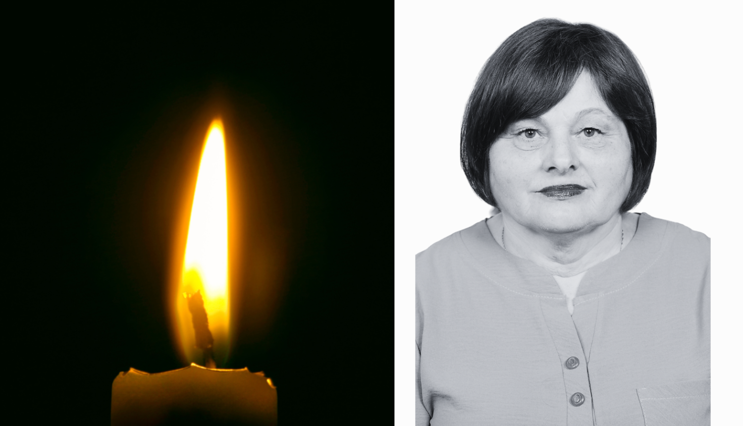 Attēlā redzama tiesnese un sveces liesma