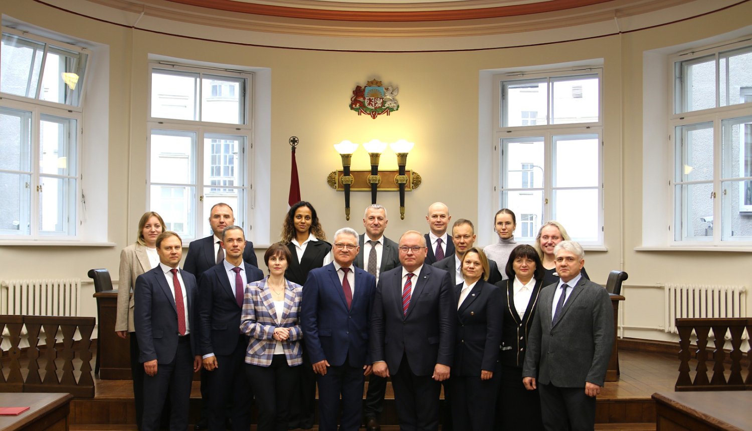 Attēlā redzami pasākuma dalībnieki