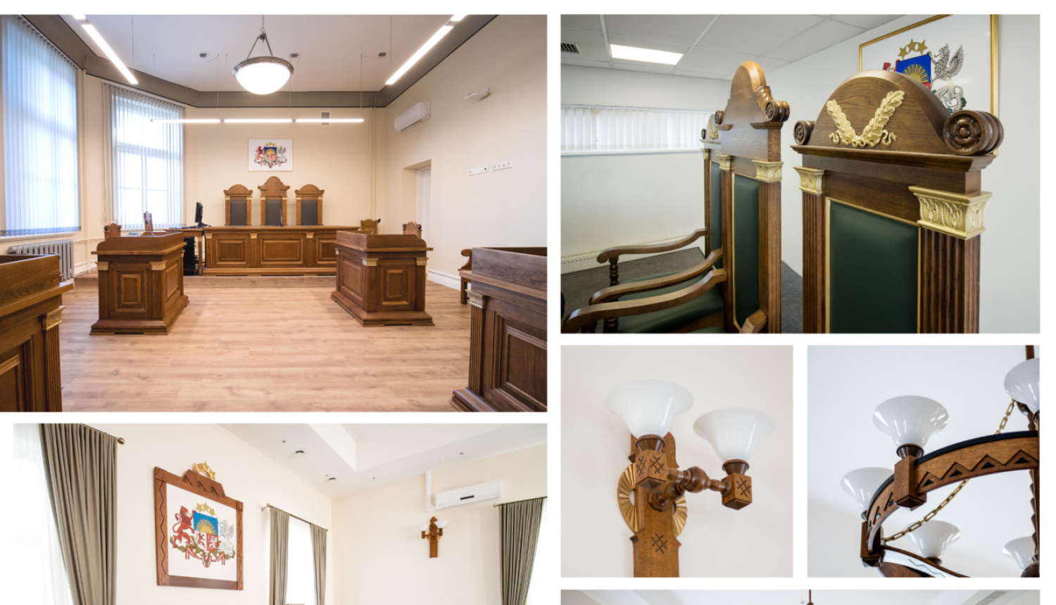 Attēlā redzamas atjaunotās mēbeles