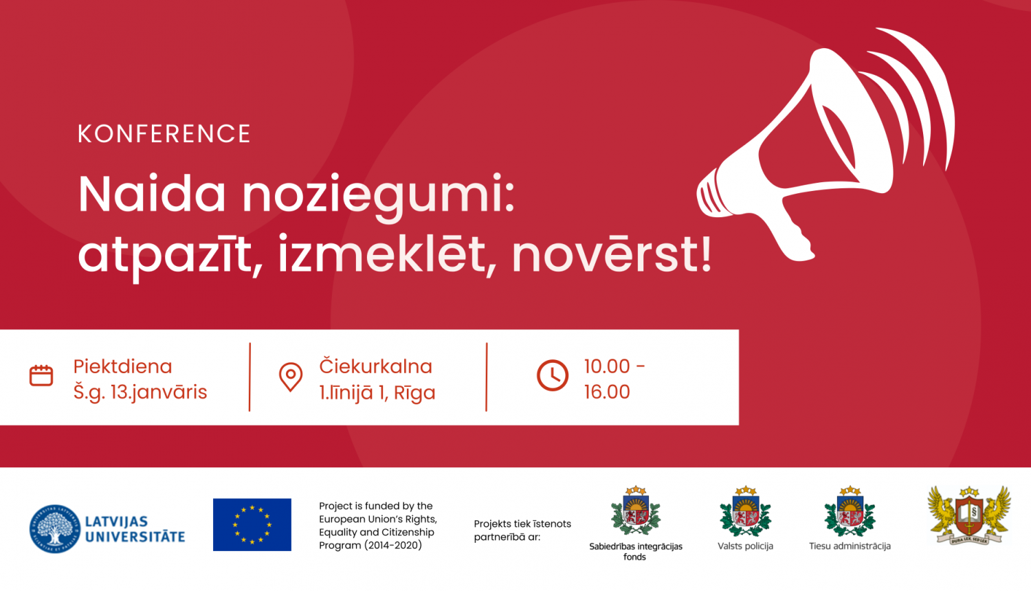 Attālā redzams konferences nosaukums