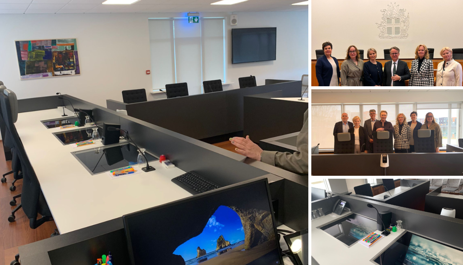 Attēlā attēlota tiesnešu vizīte Islandē