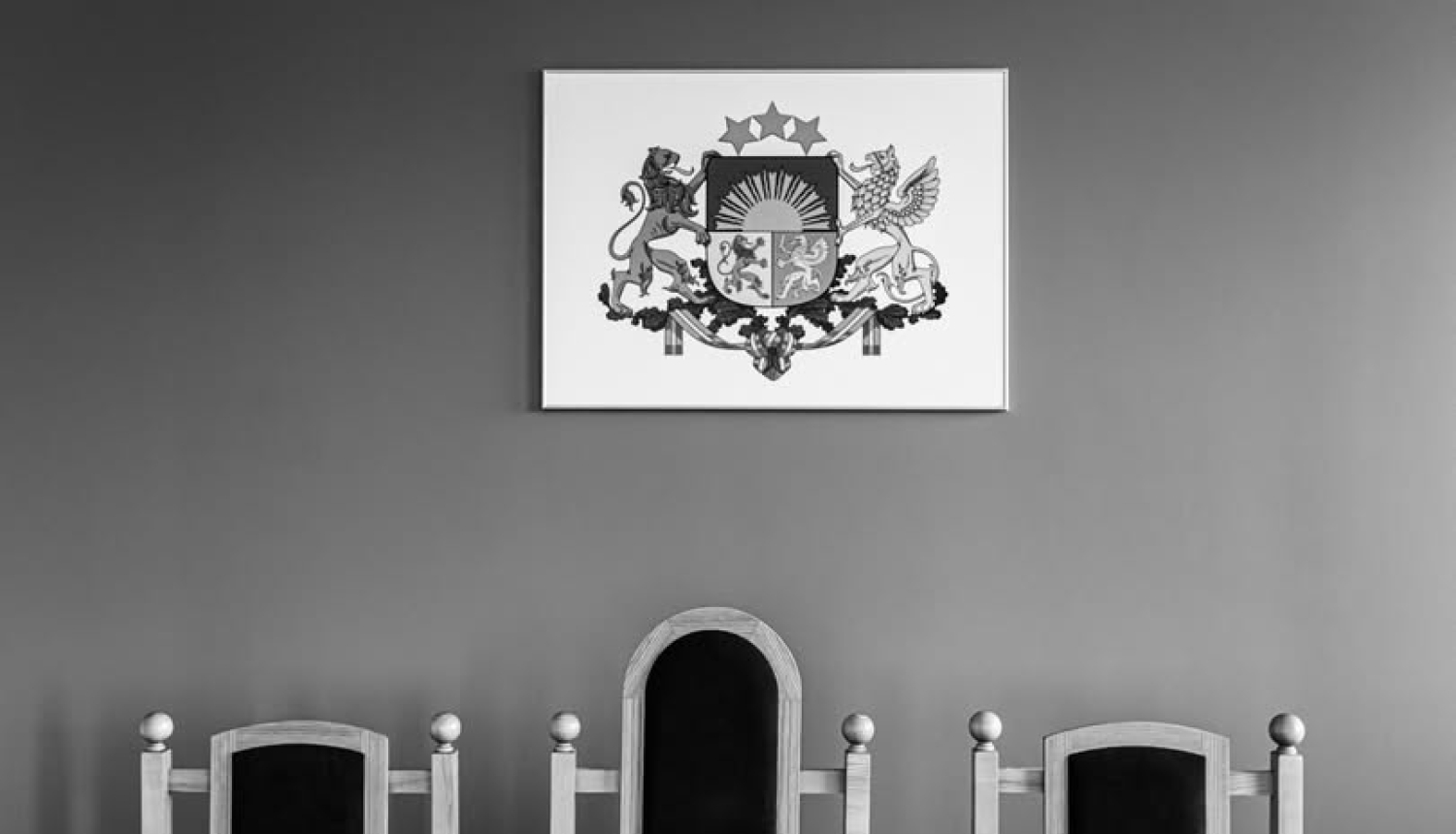 Attēlā redzama tiesas zāle