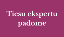 Attēlā redzams teksts: Tiesu ekspertu padome