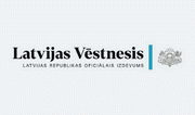 Attēlā attēlots Latvijas Republikas oficiālā izdevuma Latvijas vēstnesis logo.