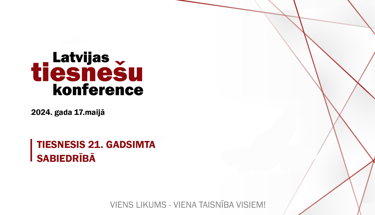 Attēlā redzams konferences ievada slaids